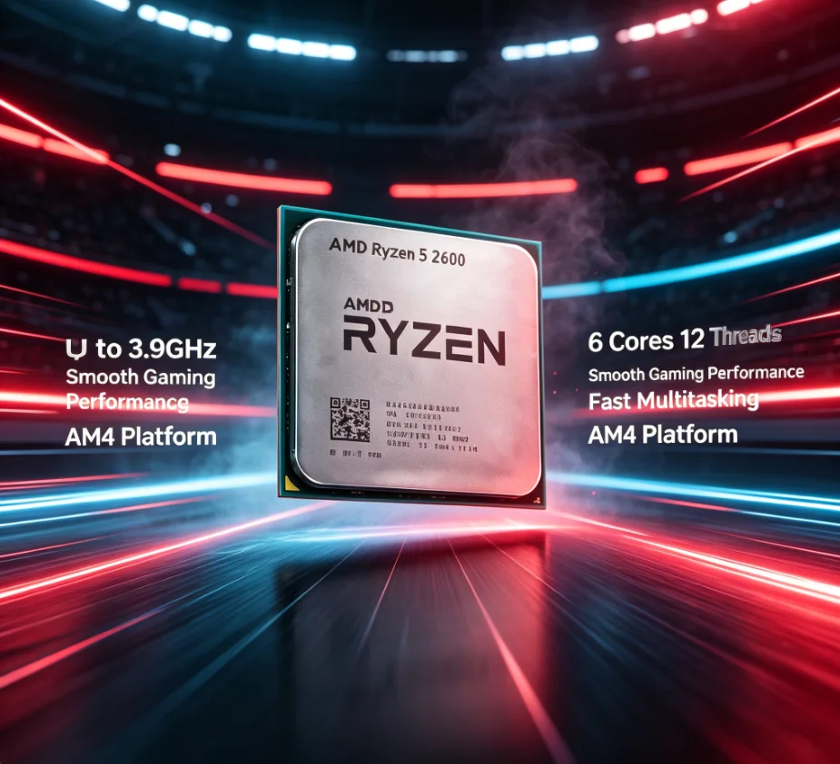 Pc Gaming Entry - Stabilny, wielowątkowy procesor AMD R5 2600