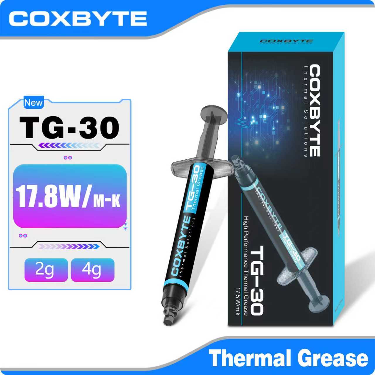 Thermal Paste - Pasta termoprzewodząca Coxbyte 17.5W/mk TG-30 2g