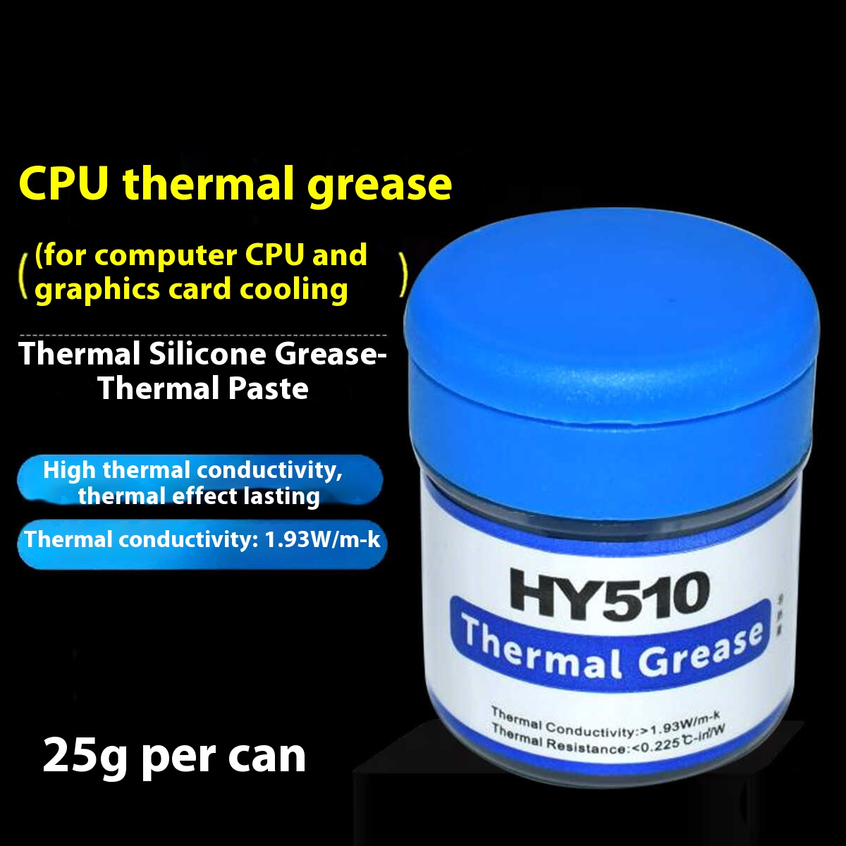 Thermal Paste - HY510 Pasta Termoprzewodząca do Komputera Stacjonarnego,