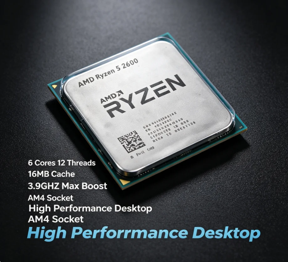 Pc Gaming Entry - Procesor AMD R5 2600 AM4, 6