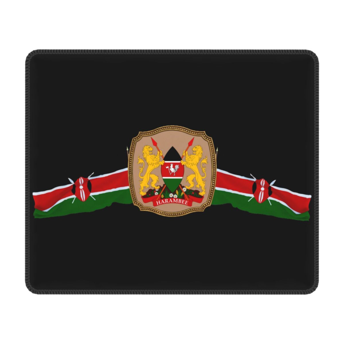 Pc Gaming Kenya - Niestandardowa podkładka pod mysz z flagą