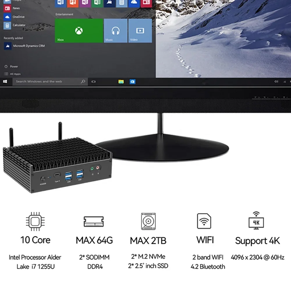Nowy Bezwentylatorowy Mini PC  – Pc Gaming I3 recenzja i cena