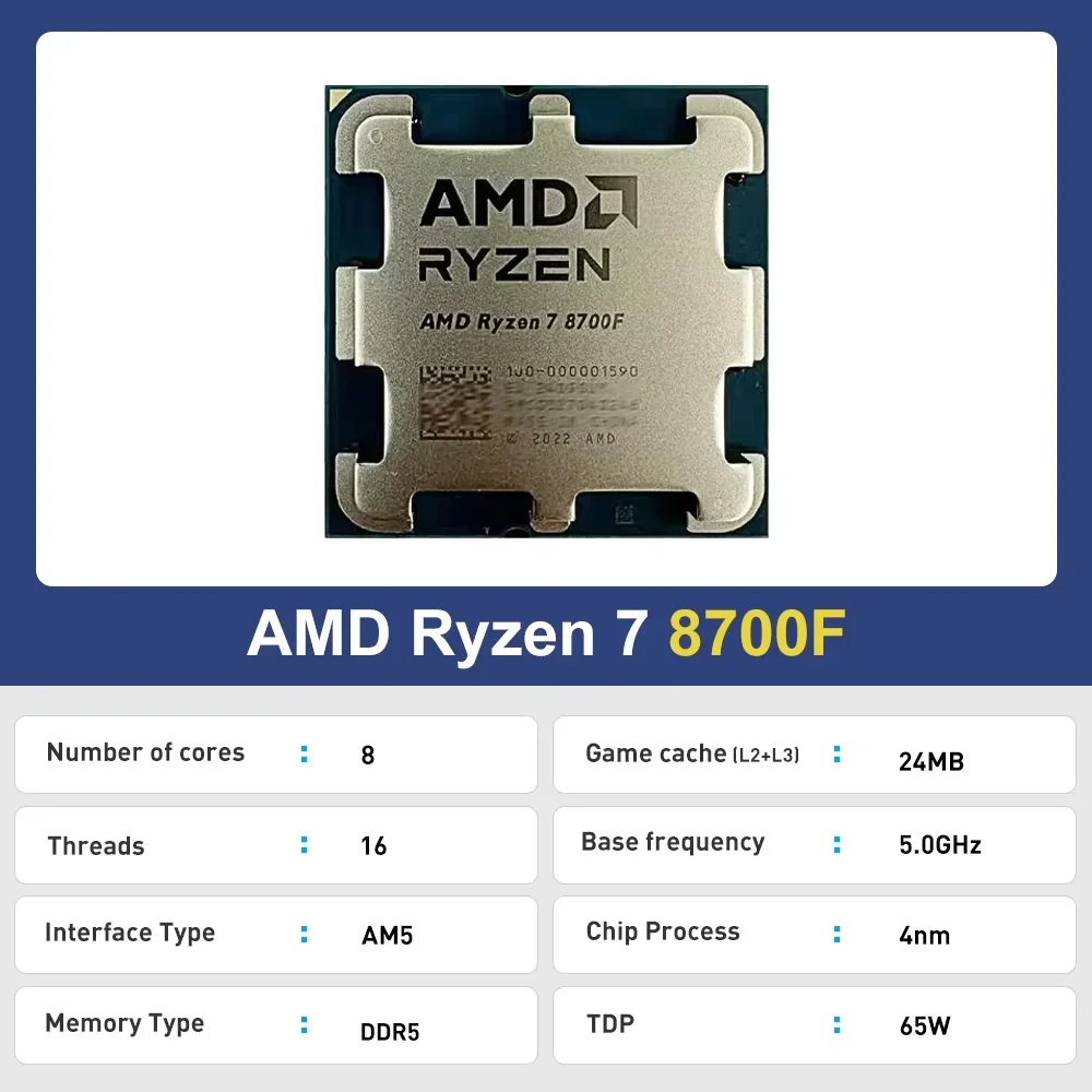 AMD R7 8700F Ryzen 7 8700F CPU – Amd Cpu Ryzen 7 recenzja i cena