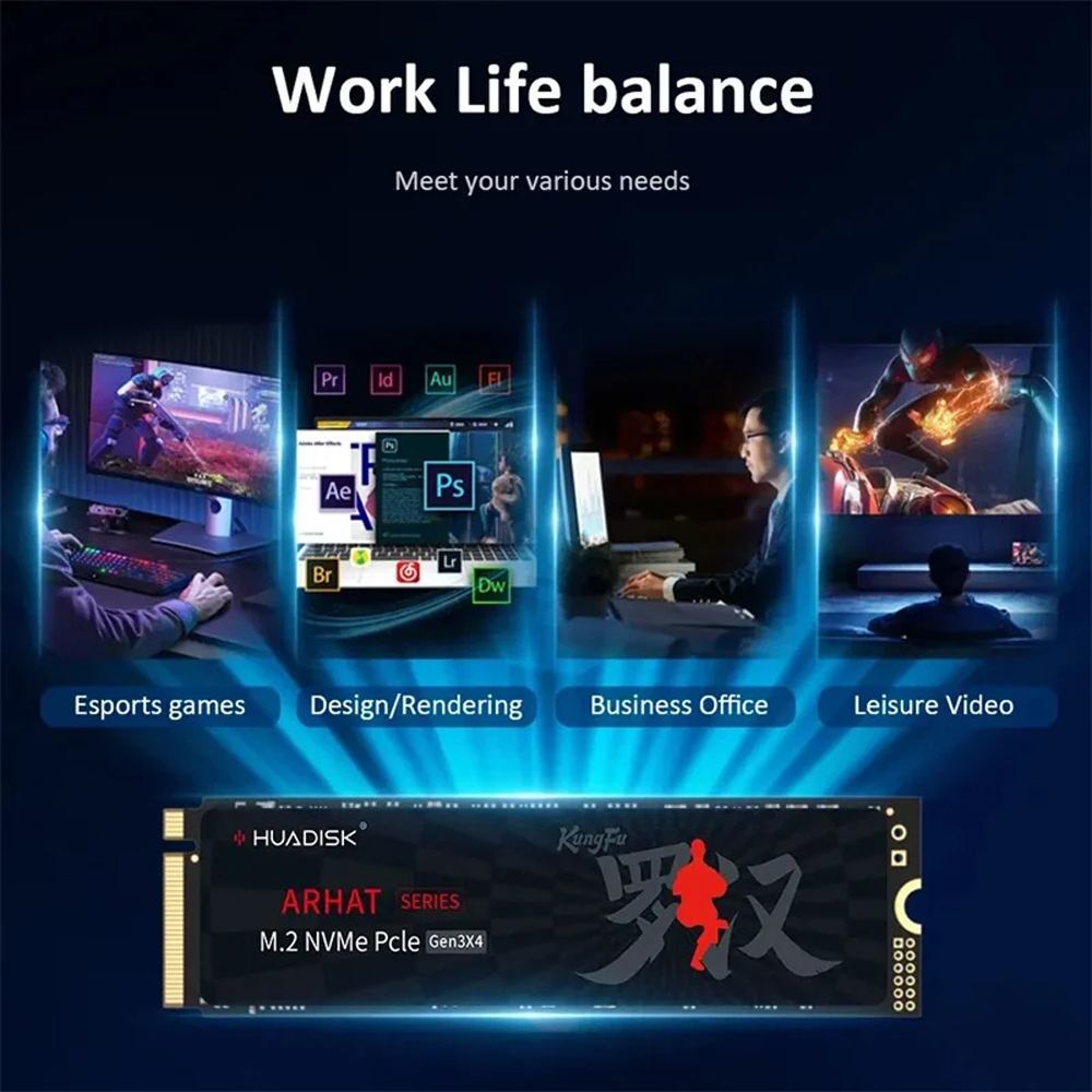 Huadisk SSD NVMe M2 1TB 512GB  – Pc Gaming Msi recenzja i cena