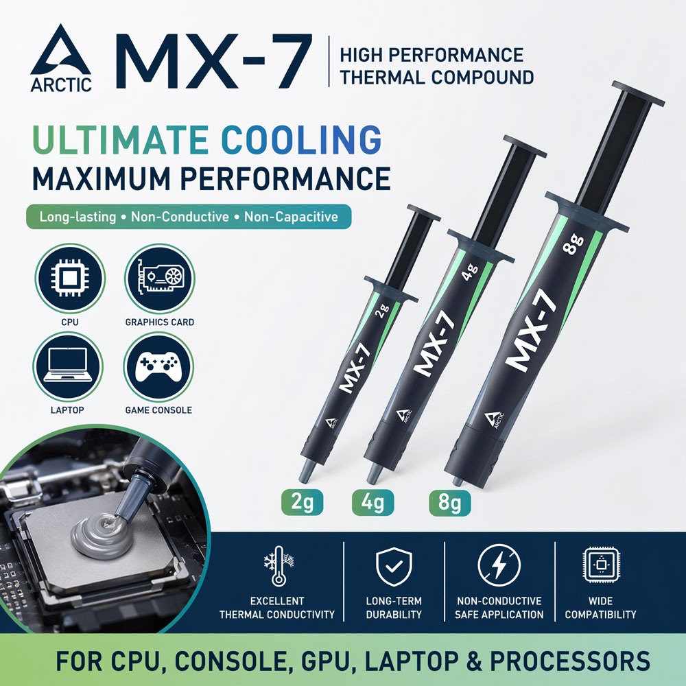 ARCTIC MX-7 4G 8G 2G Pasta ter – Thermal Paste recenzja i cena